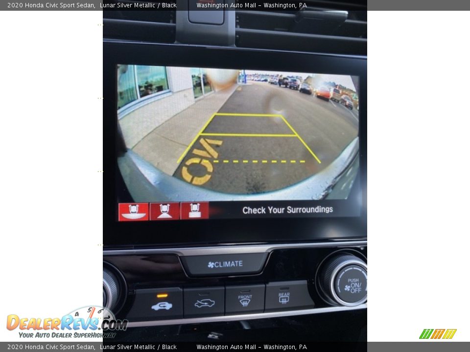 2020 Honda Civic Sport Sedan Lunar Silver Metallic / Black Photo #29