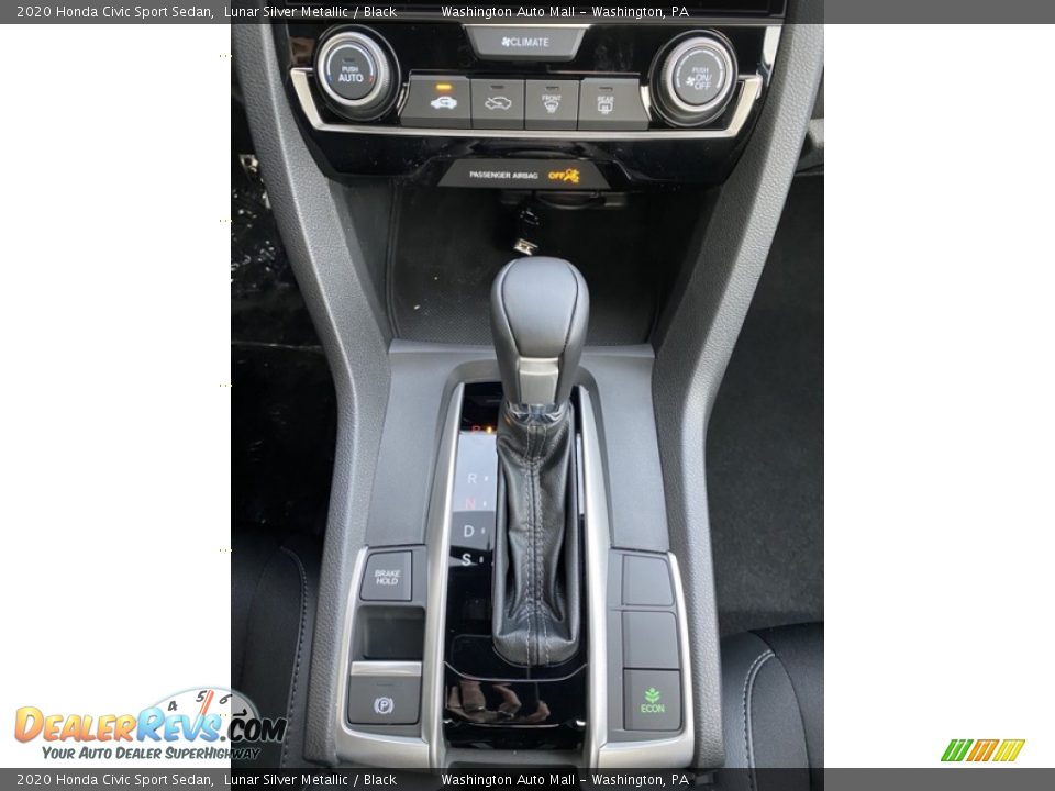 2020 Honda Civic Sport Sedan Lunar Silver Metallic / Black Photo #30