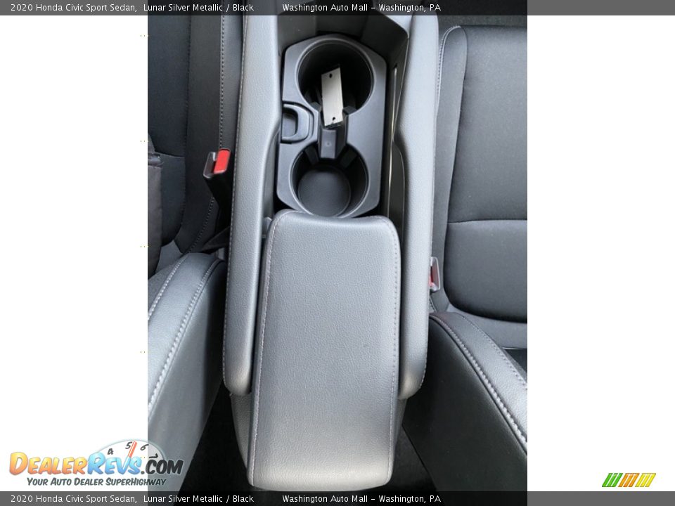 2020 Honda Civic Sport Sedan Lunar Silver Metallic / Black Photo #31