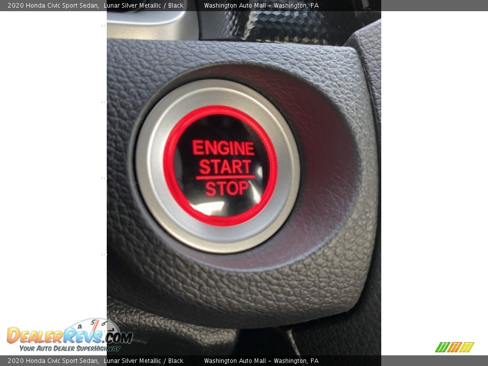2020 Honda Civic Sport Sedan Lunar Silver Metallic / Black Photo #32