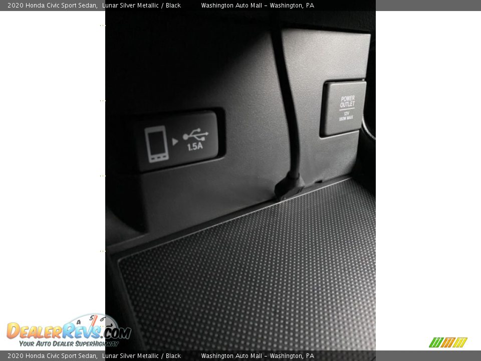 2020 Honda Civic Sport Sedan Lunar Silver Metallic / Black Photo #33