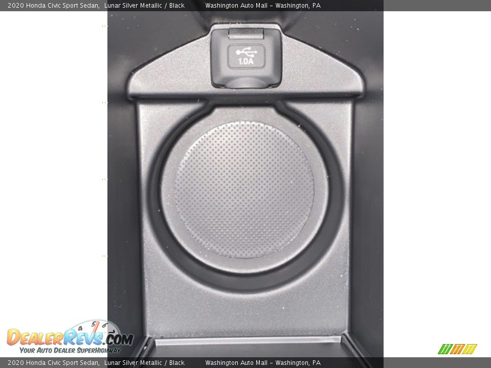 2020 Honda Civic Sport Sedan Lunar Silver Metallic / Black Photo #34
