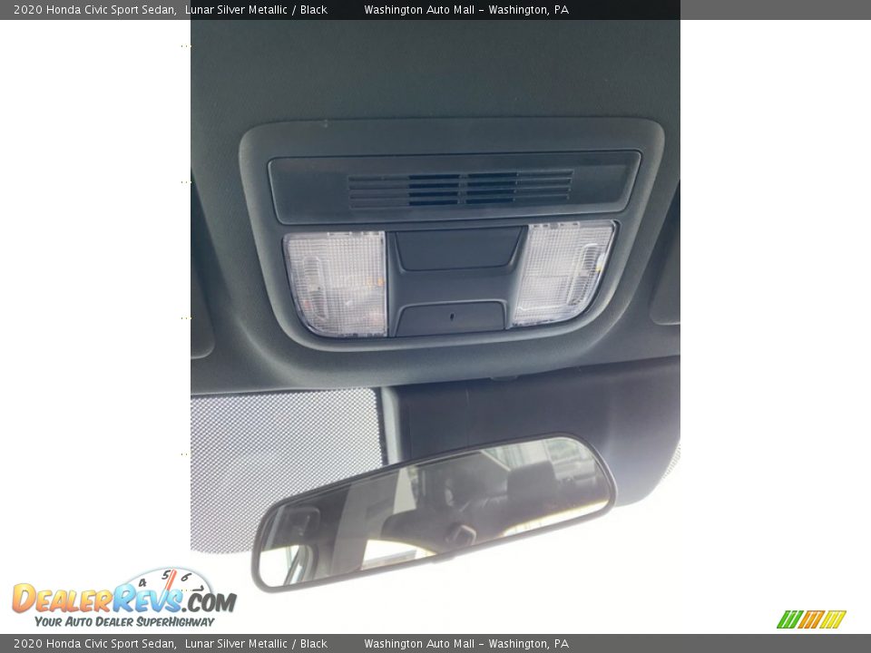 2020 Honda Civic Sport Sedan Lunar Silver Metallic / Black Photo #35