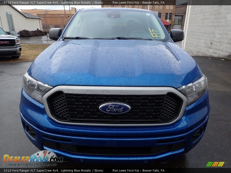 2019 Ford Ranger XLT SuperCrew 4x4 Lightning Blue Metallic / Ebony Photo #7