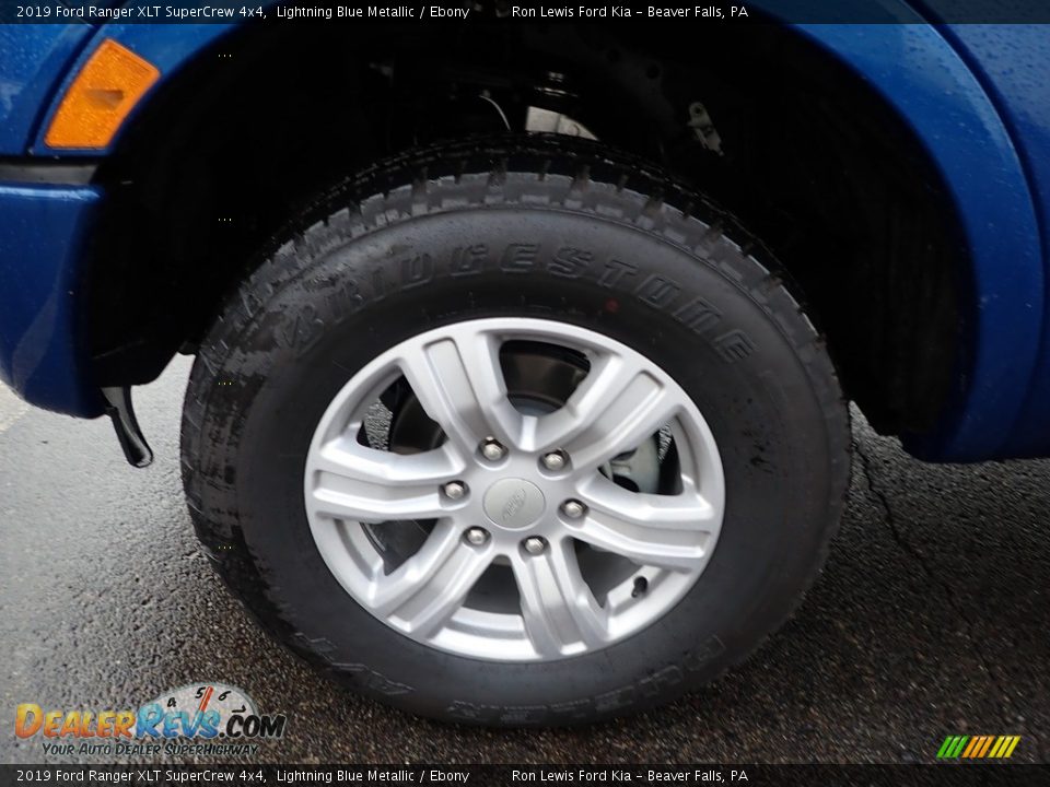 2019 Ford Ranger XLT SuperCrew 4x4 Lightning Blue Metallic / Ebony Photo #9