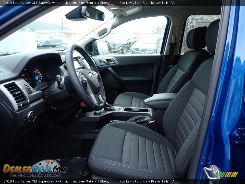 2019 Ford Ranger XLT SuperCrew 4x4 Lightning Blue Metallic / Ebony Photo #11