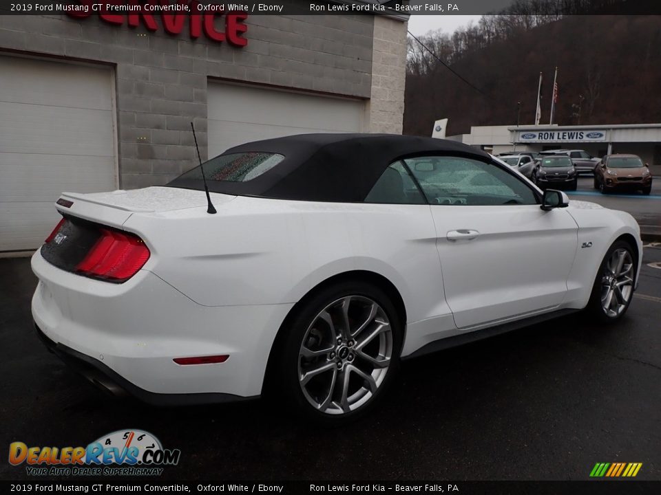 2019 Ford Mustang GT Premium Convertible Oxford White / Ebony Photo #2