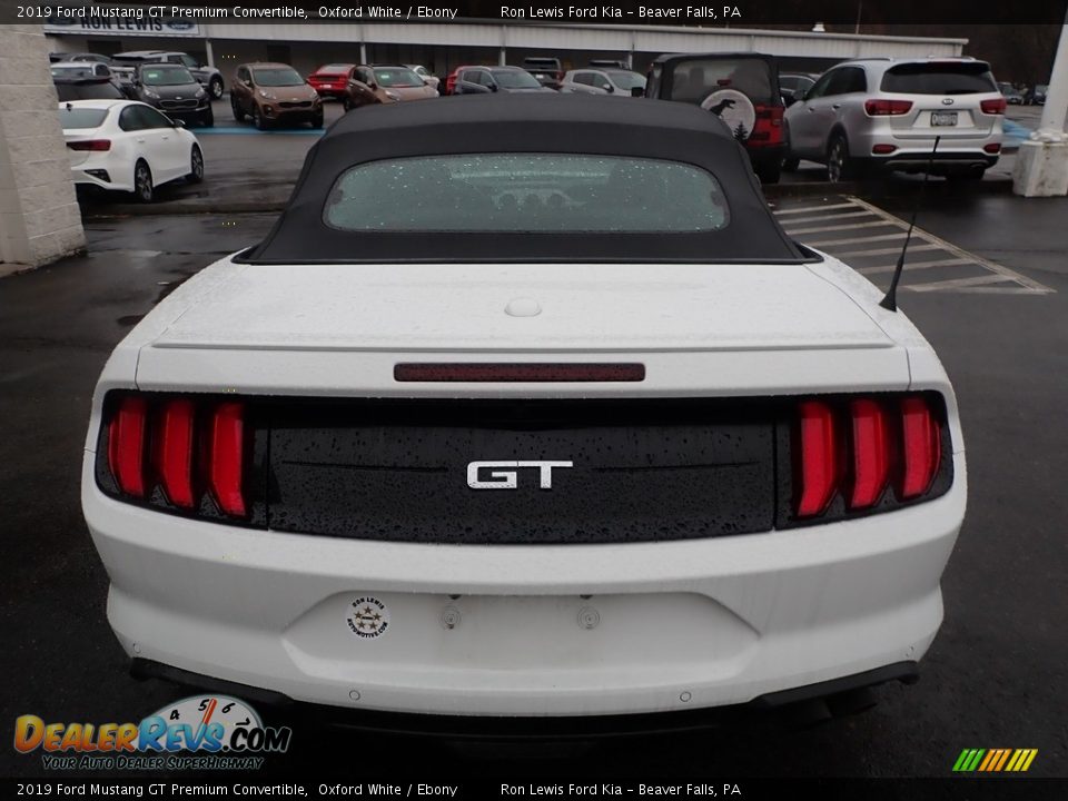 2019 Ford Mustang GT Premium Convertible Oxford White / Ebony Photo #3