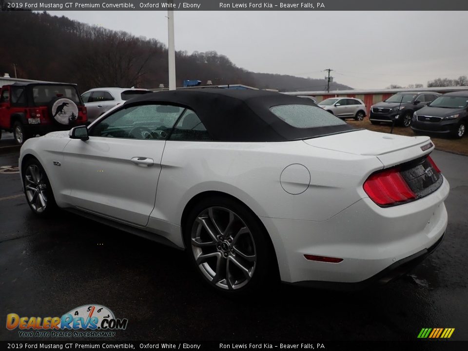 2019 Ford Mustang GT Premium Convertible Oxford White / Ebony Photo #4