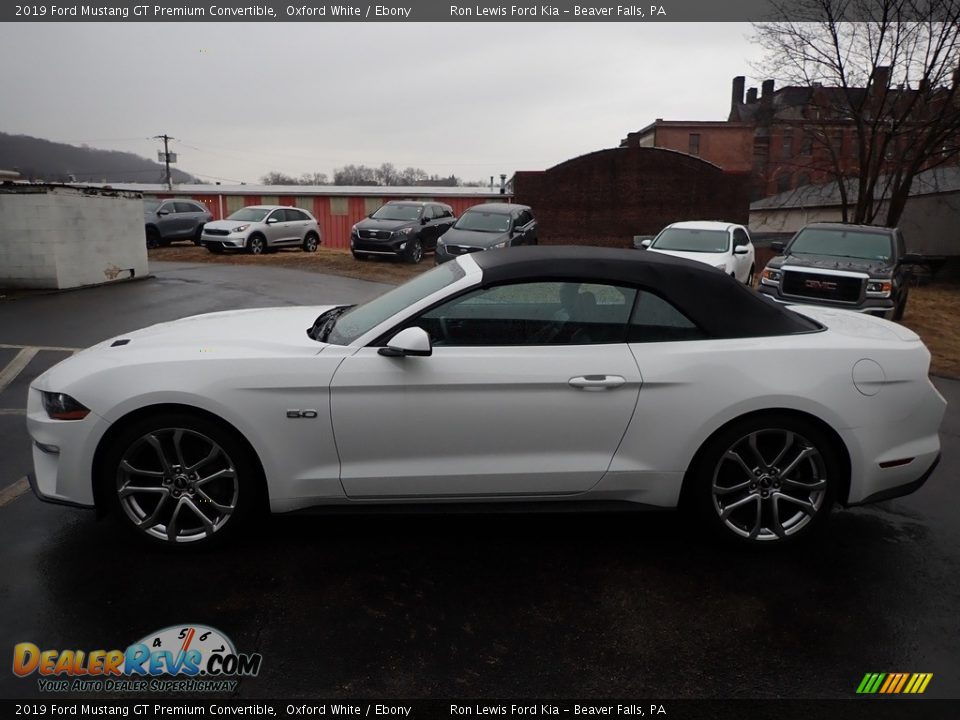 2019 Ford Mustang GT Premium Convertible Oxford White / Ebony Photo #5