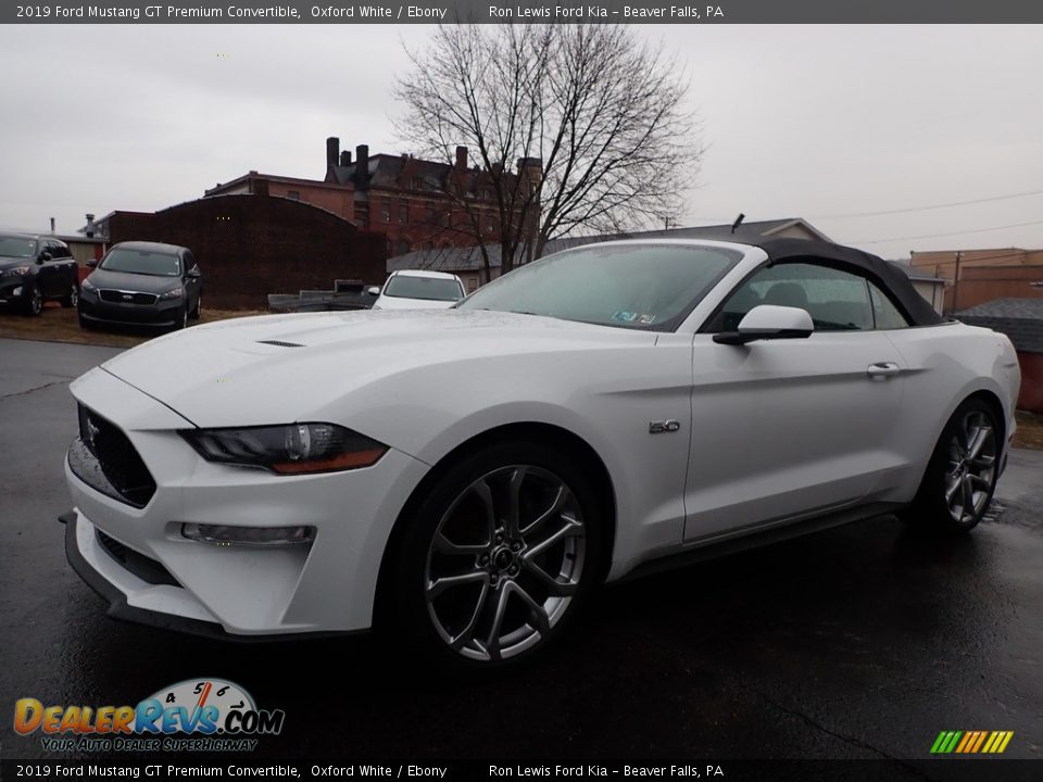 2019 Ford Mustang GT Premium Convertible Oxford White / Ebony Photo #6