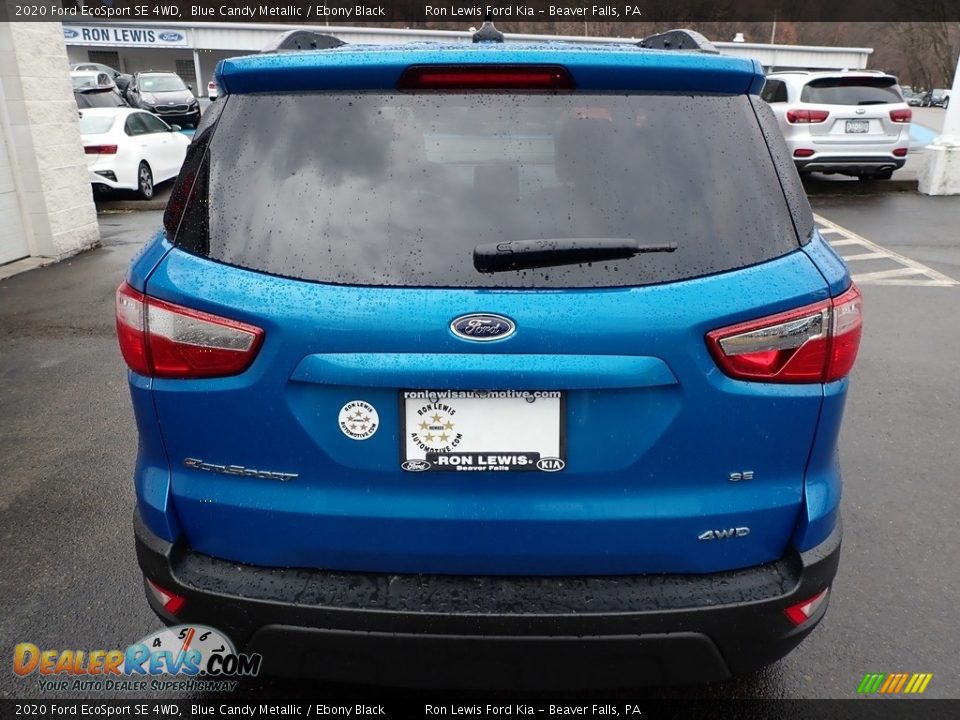 2020 Ford EcoSport SE 4WD Blue Candy Metallic / Ebony Black Photo #4