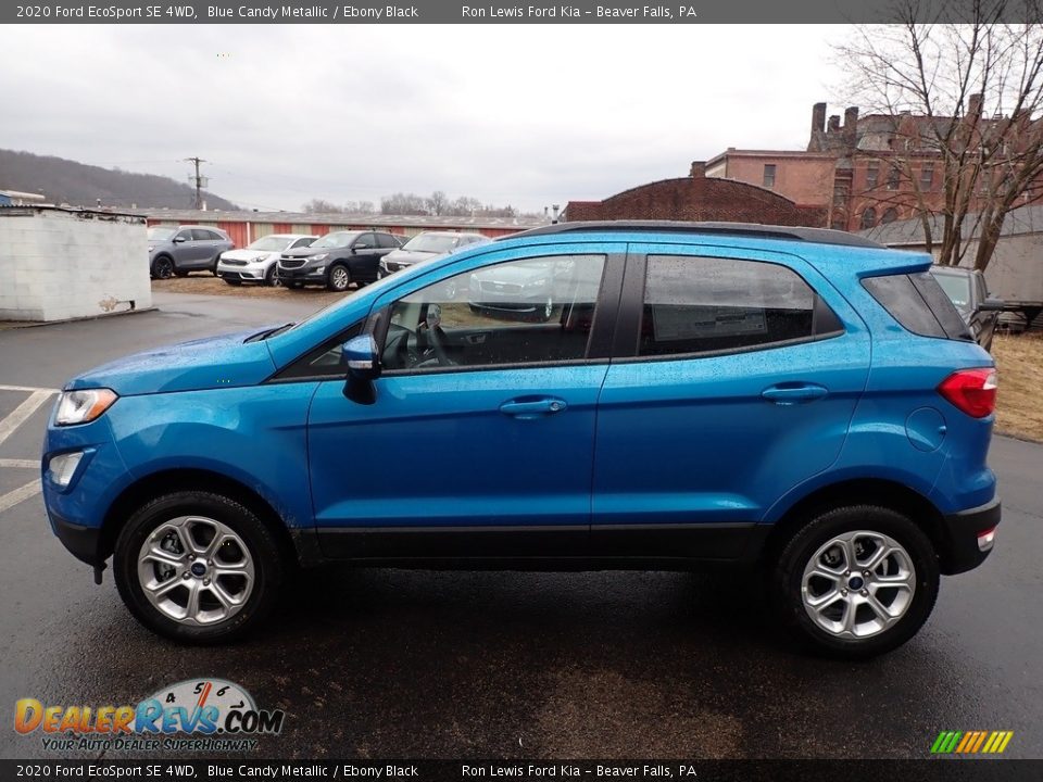 2020 Ford EcoSport SE 4WD Blue Candy Metallic / Ebony Black Photo #6