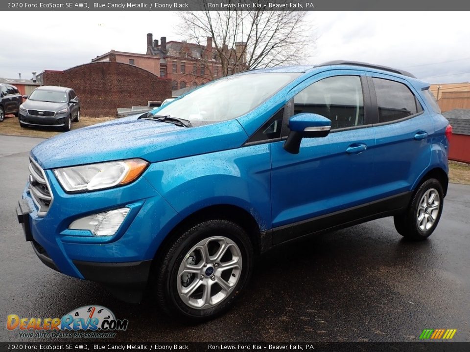 2020 Ford EcoSport SE 4WD Blue Candy Metallic / Ebony Black Photo #7
