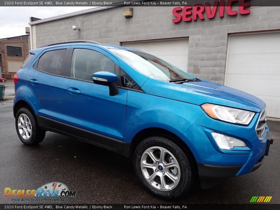 2020 Ford EcoSport SE 4WD Blue Candy Metallic / Ebony Black Photo #9