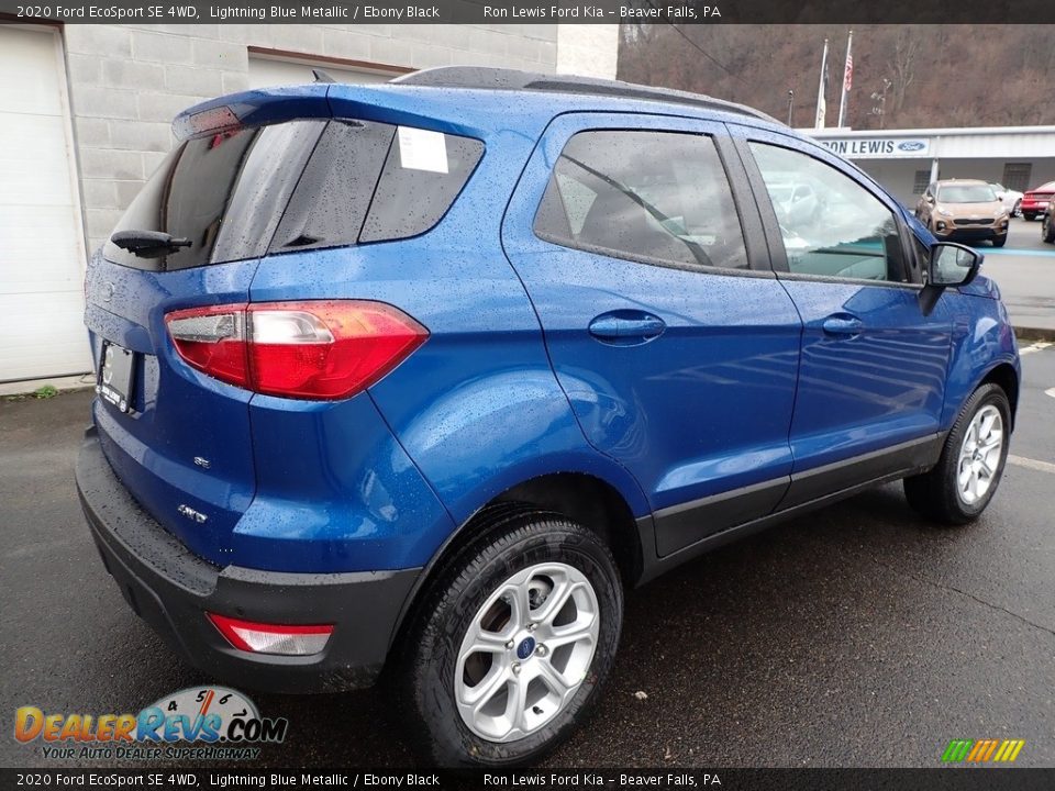 2020 Ford EcoSport SE 4WD Lightning Blue Metallic / Ebony Black Photo #2