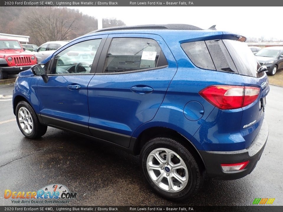 2020 Ford EcoSport SE 4WD Lightning Blue Metallic / Ebony Black Photo #5