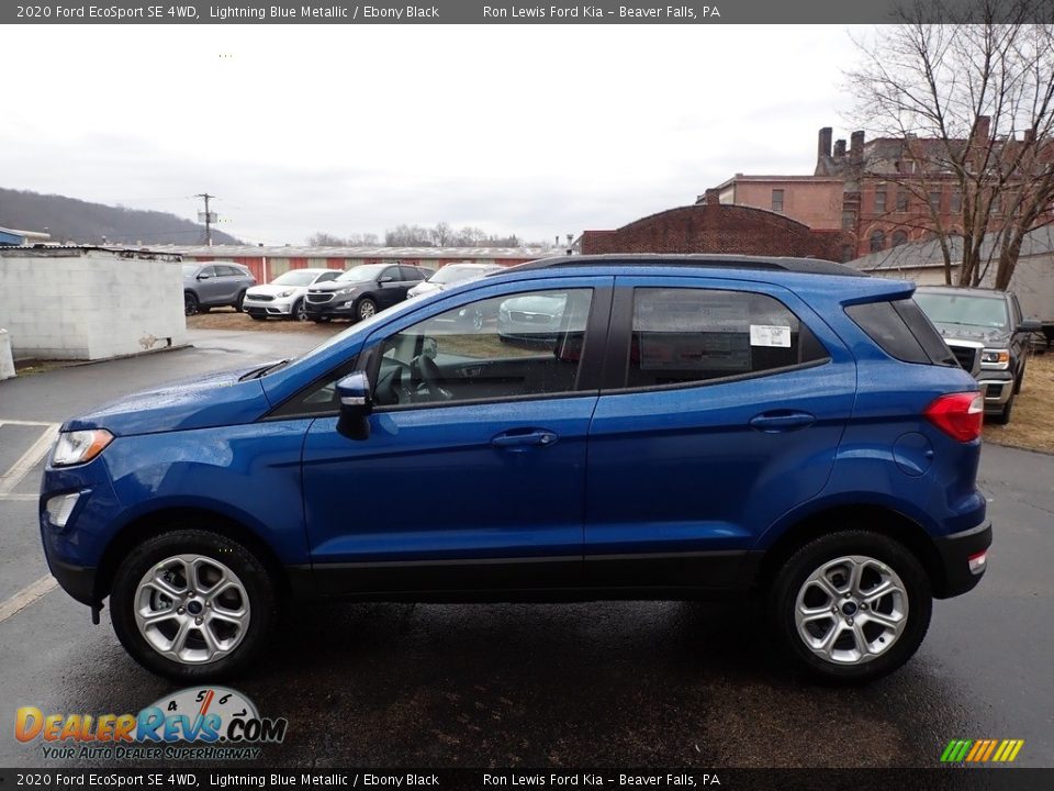 2020 Ford EcoSport SE 4WD Lightning Blue Metallic / Ebony Black Photo #6