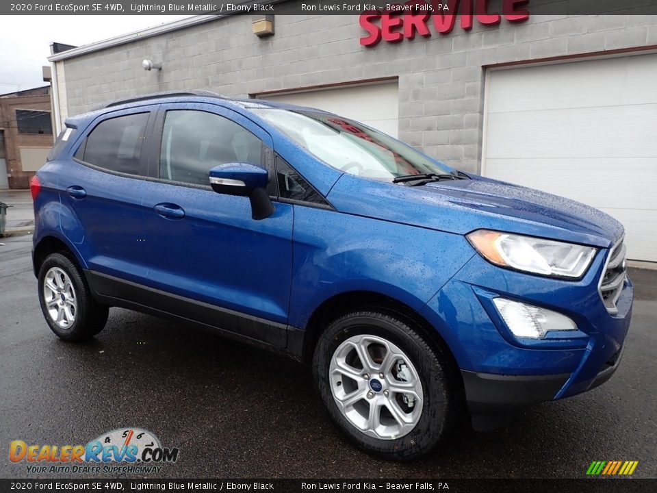 2020 Ford EcoSport SE 4WD Lightning Blue Metallic / Ebony Black Photo #9