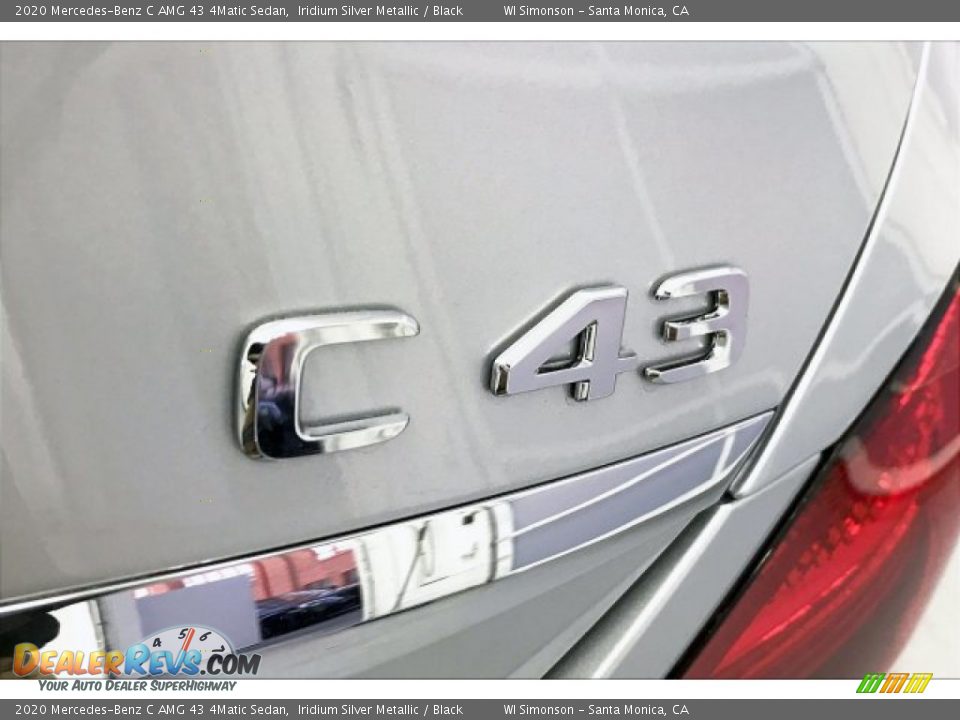 2020 Mercedes-Benz C AMG 43 4Matic Sedan Iridium Silver Metallic / Black Photo #7