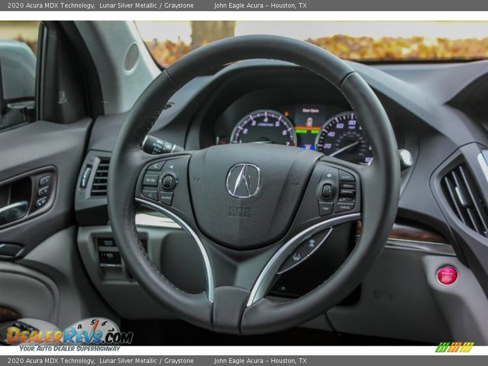 2020 Acura MDX Technology Lunar Silver Metallic / Graystone Photo #28