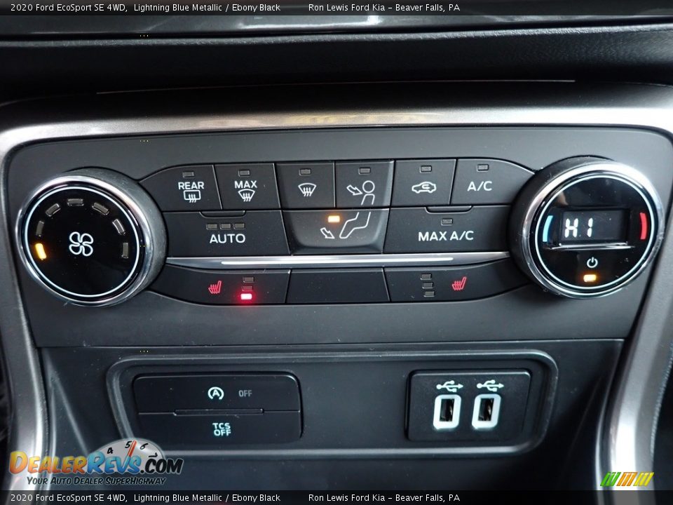 2020 Ford EcoSport SE 4WD Lightning Blue Metallic / Ebony Black Photo #20