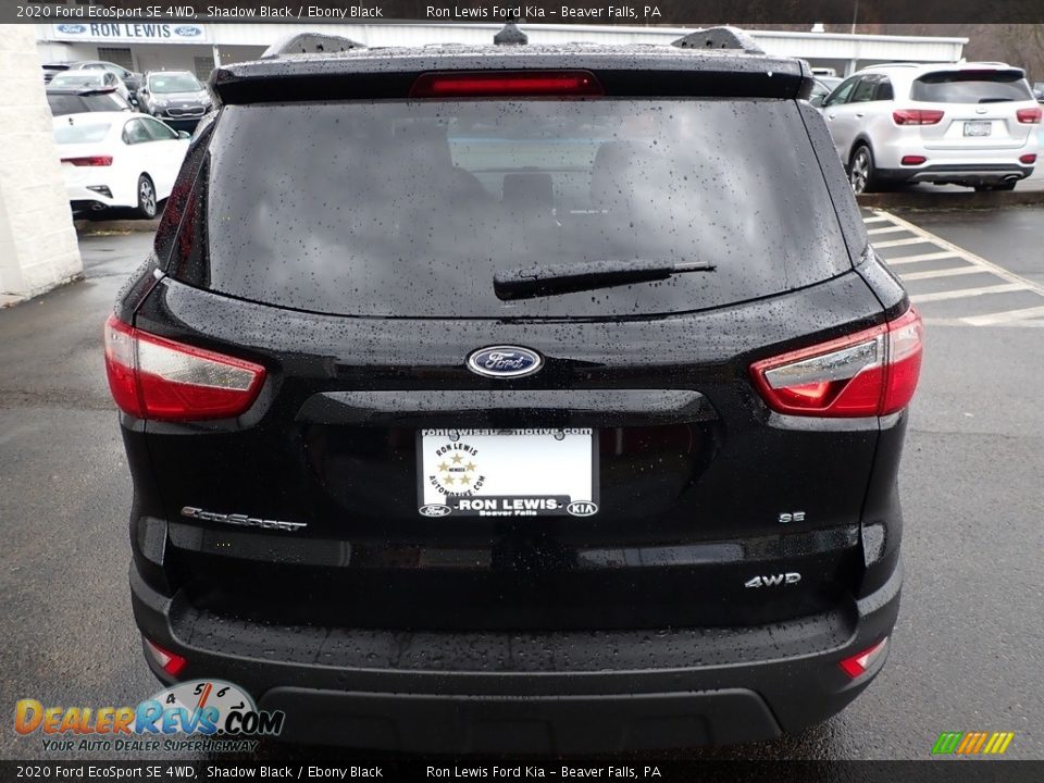 2020 Ford EcoSport SE 4WD Shadow Black / Ebony Black Photo #4