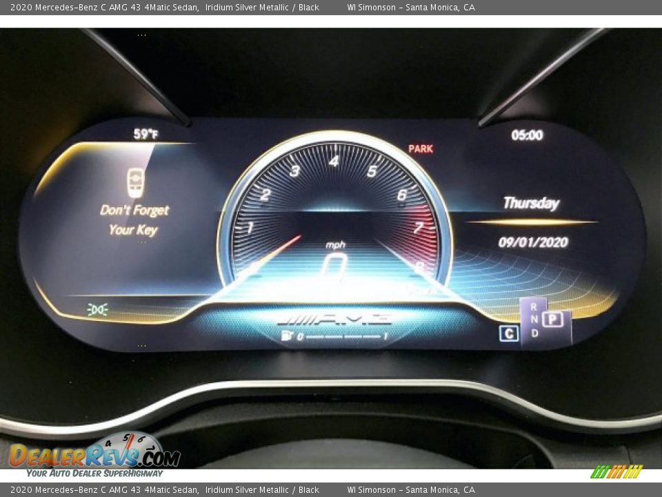 2020 Mercedes-Benz C AMG 43 4Matic Sedan Iridium Silver Metallic / Black Photo #20