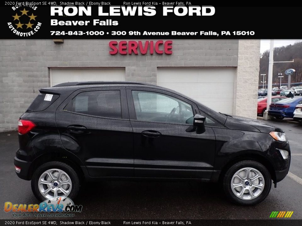 2020 Ford EcoSport SE 4WD Shadow Black / Ebony Black Photo #1