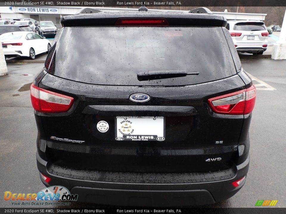2020 Ford EcoSport SE 4WD Shadow Black / Ebony Black Photo #4