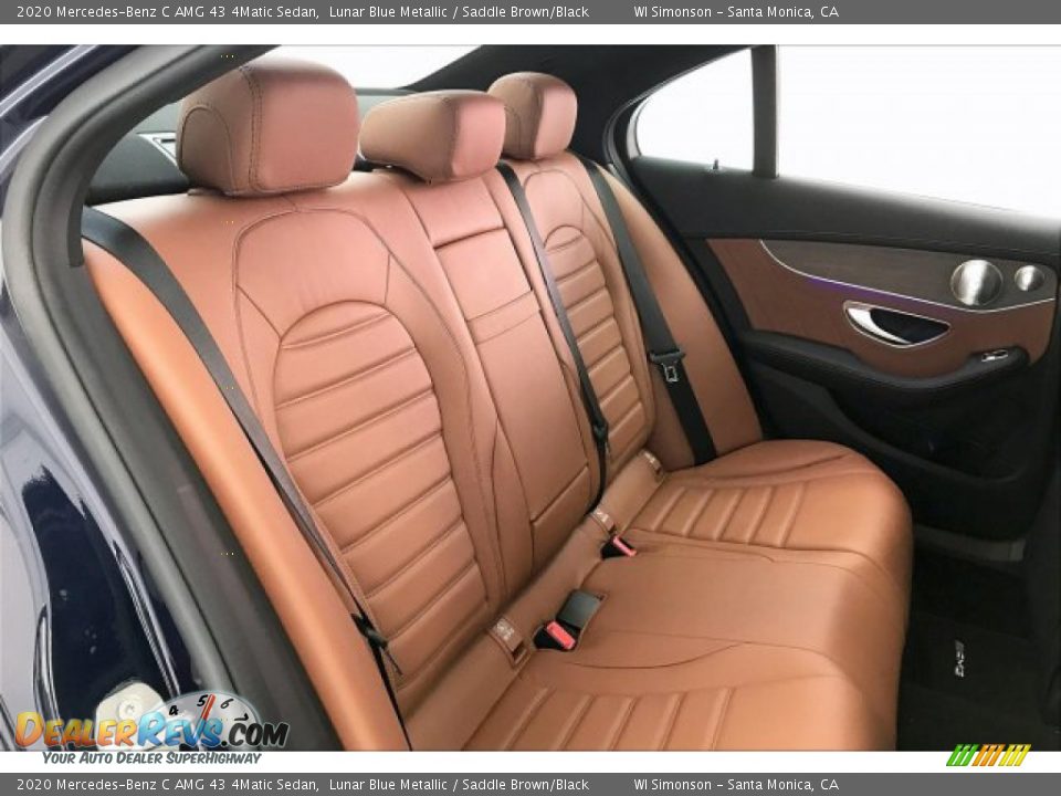 Rear Seat of 2020 Mercedes-Benz C AMG 43 4Matic Sedan Photo #13