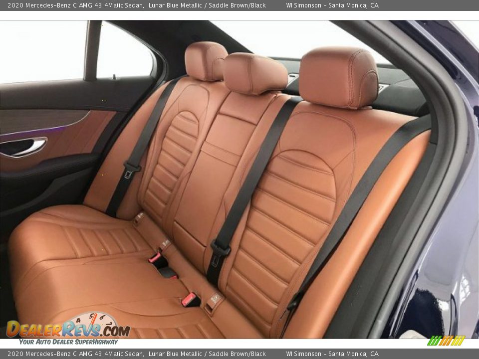 Rear Seat of 2020 Mercedes-Benz C AMG 43 4Matic Sedan Photo #15