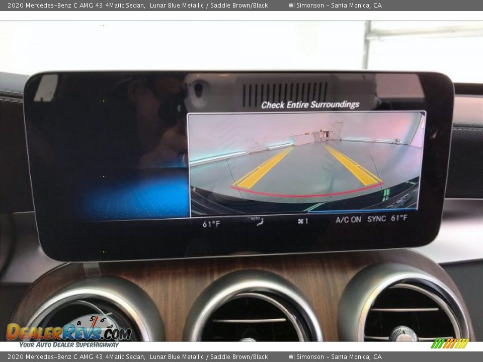 2020 Mercedes-Benz C AMG 43 4Matic Sedan Lunar Blue Metallic / Saddle Brown/Black Photo #21