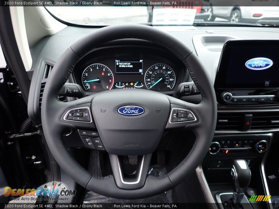 2020 Ford EcoSport SE 4WD Shadow Black / Ebony Black Photo #18