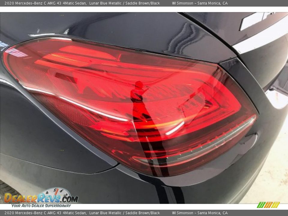 2020 Mercedes-Benz C AMG 43 4Matic Sedan Lunar Blue Metallic / Saddle Brown/Black Photo #26