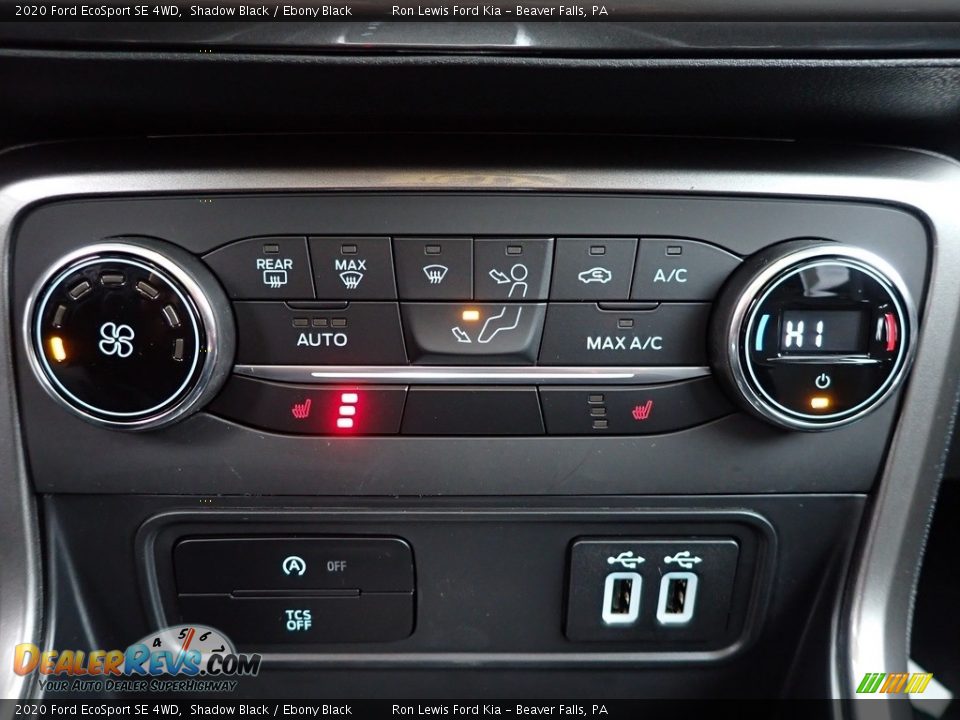 2020 Ford EcoSport SE 4WD Shadow Black / Ebony Black Photo #20