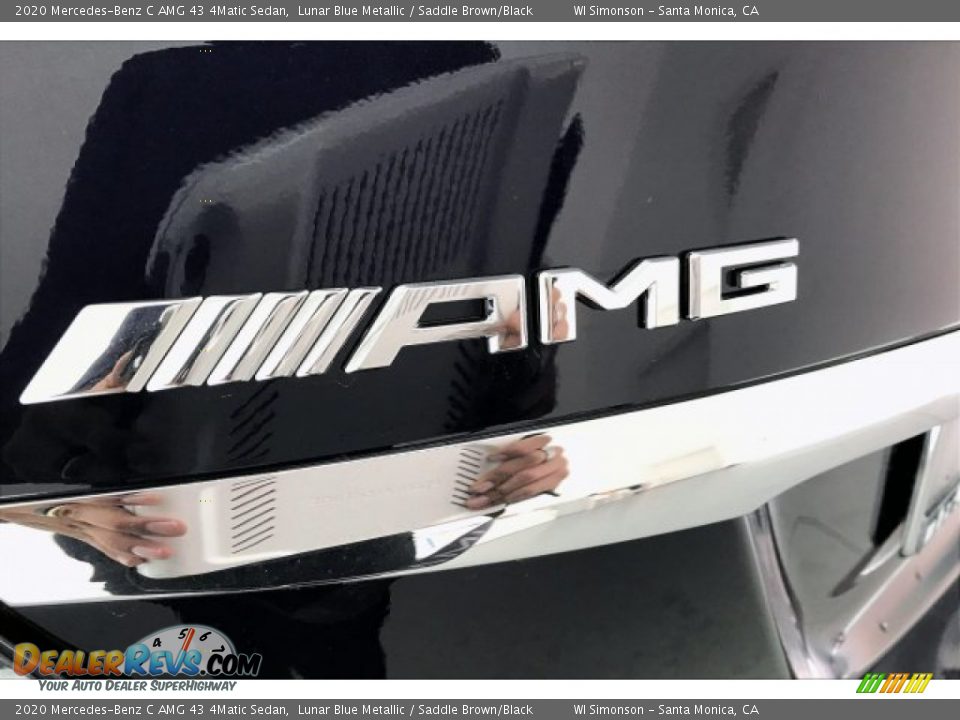 2020 Mercedes-Benz C AMG 43 4Matic Sedan Lunar Blue Metallic / Saddle Brown/Black Photo #27