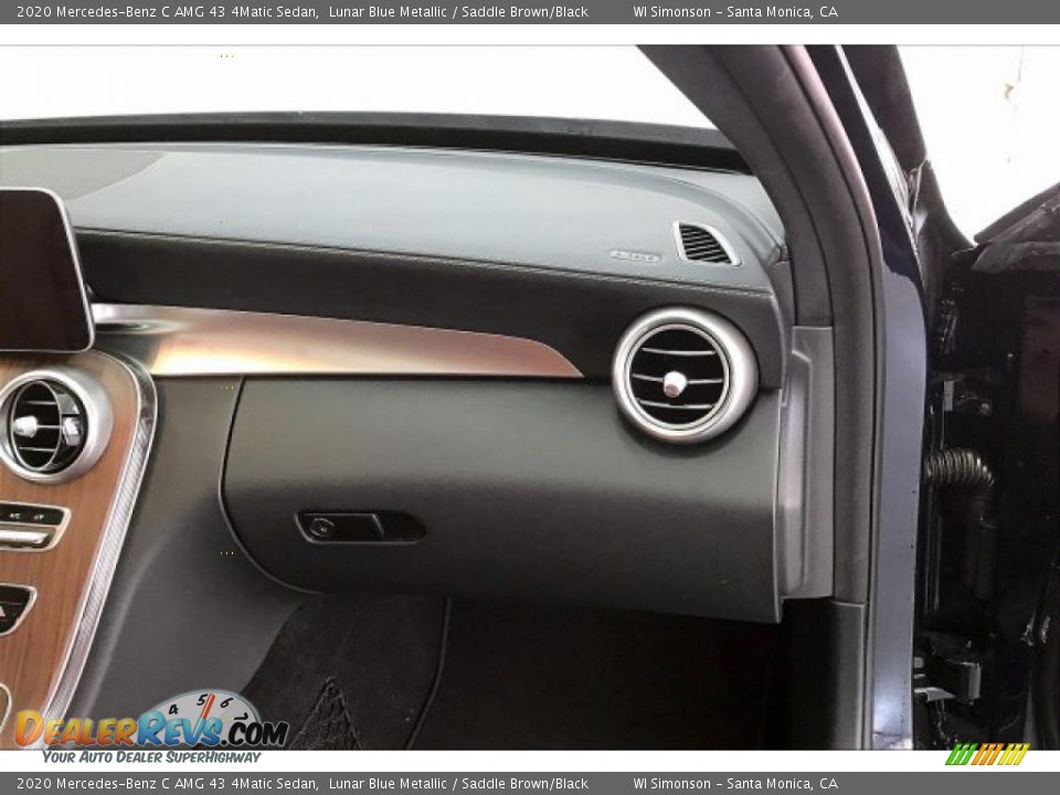 2020 Mercedes-Benz C AMG 43 4Matic Sedan Lunar Blue Metallic / Saddle Brown/Black Photo #28