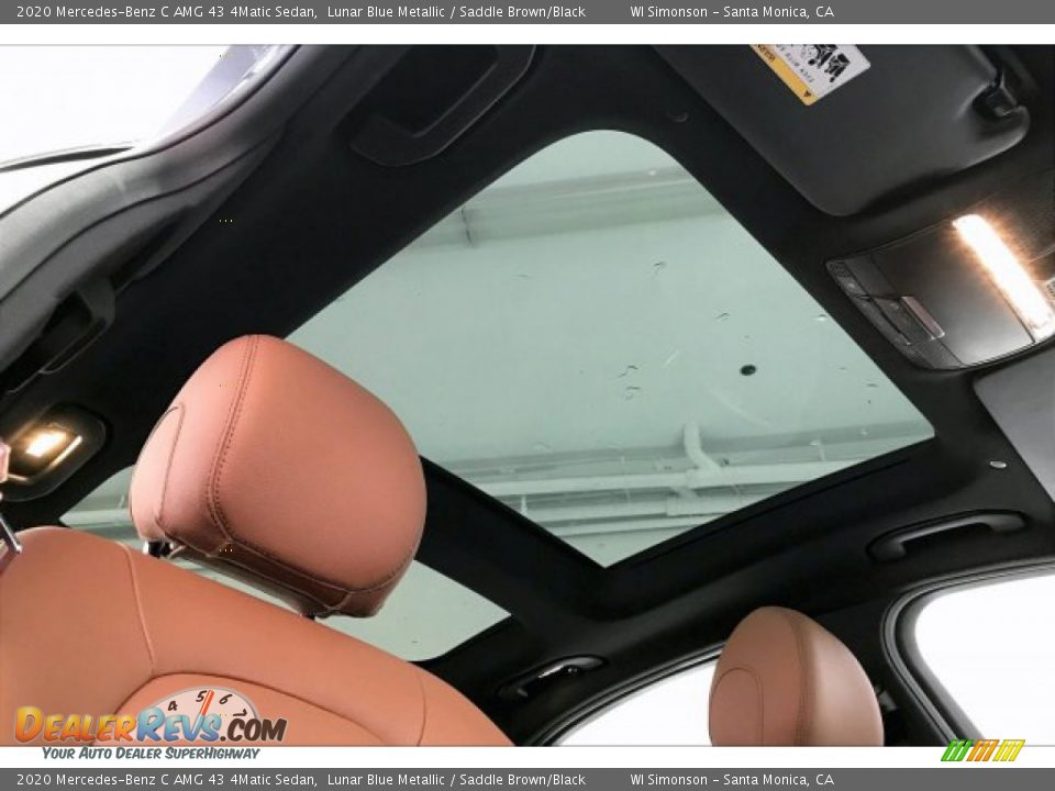 2020 Mercedes-Benz C AMG 43 4Matic Sedan Lunar Blue Metallic / Saddle Brown/Black Photo #29