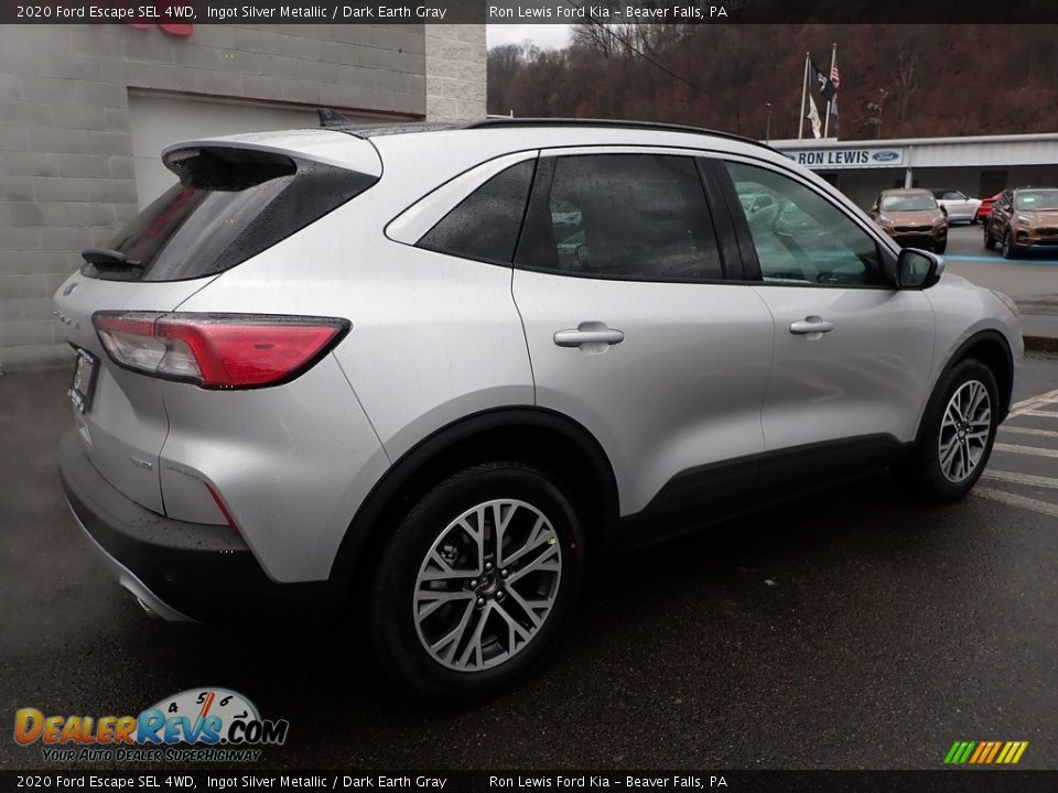 2020 Ford Escape SEL 4WD Ingot Silver Metallic / Dark Earth Gray Photo #2