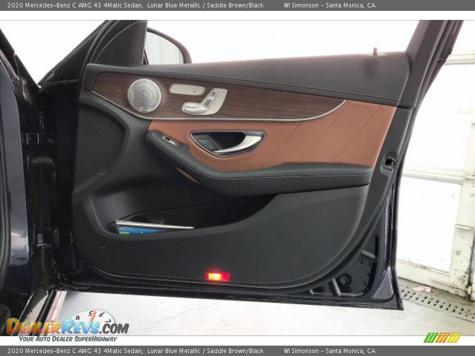 2020 Mercedes-Benz C AMG 43 4Matic Sedan Lunar Blue Metallic / Saddle Brown/Black Photo #30
