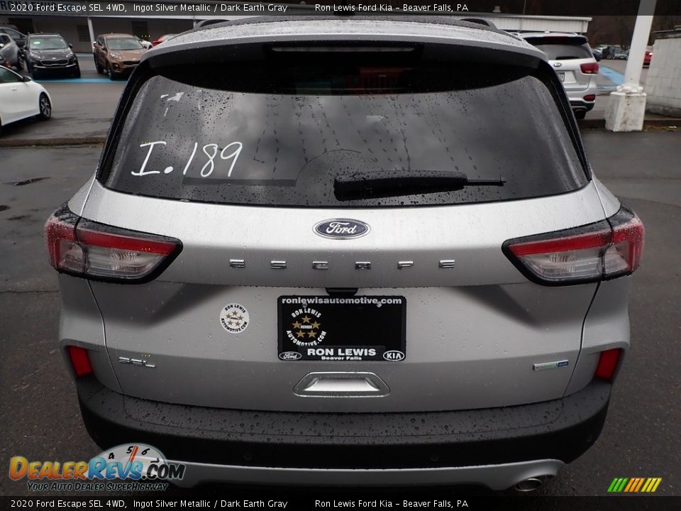 2020 Ford Escape SEL 4WD Ingot Silver Metallic / Dark Earth Gray Photo #3