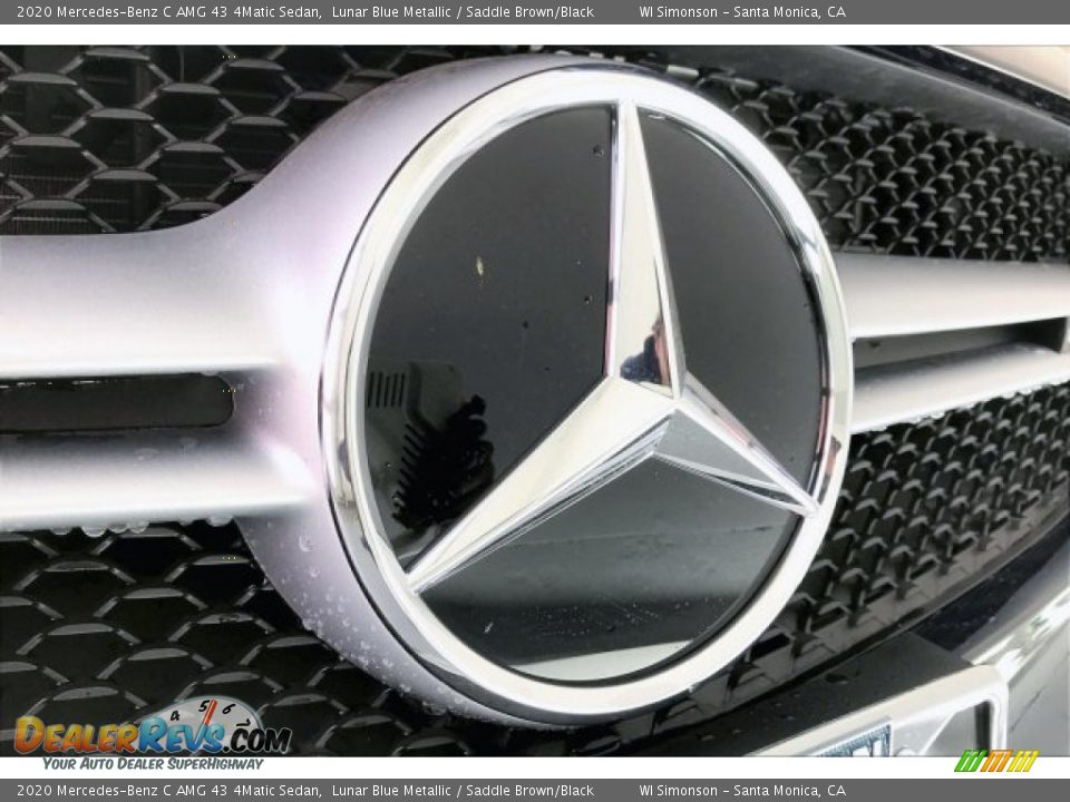 2020 Mercedes-Benz C AMG 43 4Matic Sedan Lunar Blue Metallic / Saddle Brown/Black Photo #33