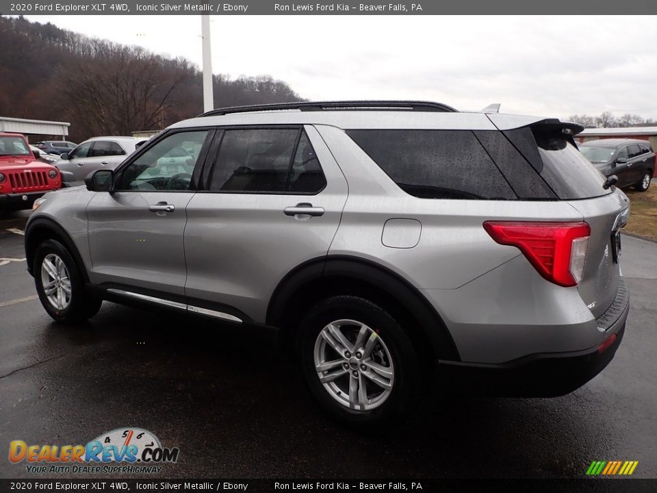 2020 Ford Explorer XLT 4WD Iconic Silver Metallic / Ebony Photo #5