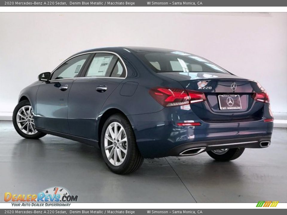 2020 Mercedes-Benz A 220 Sedan Denim Blue Metallic / Macchiato Beige Photo #2