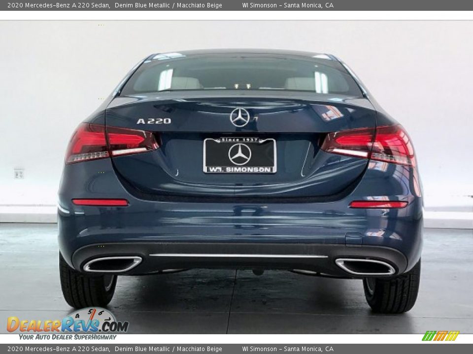 2020 Mercedes-Benz A 220 Sedan Denim Blue Metallic / Macchiato Beige Photo #3
