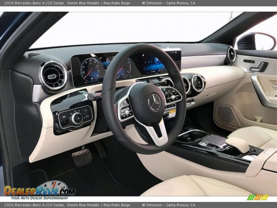 2020 Mercedes-Benz A 220 Sedan Denim Blue Metallic / Macchiato Beige Photo #4