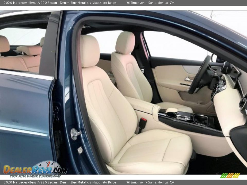 2020 Mercedes-Benz A 220 Sedan Denim Blue Metallic / Macchiato Beige Photo #5