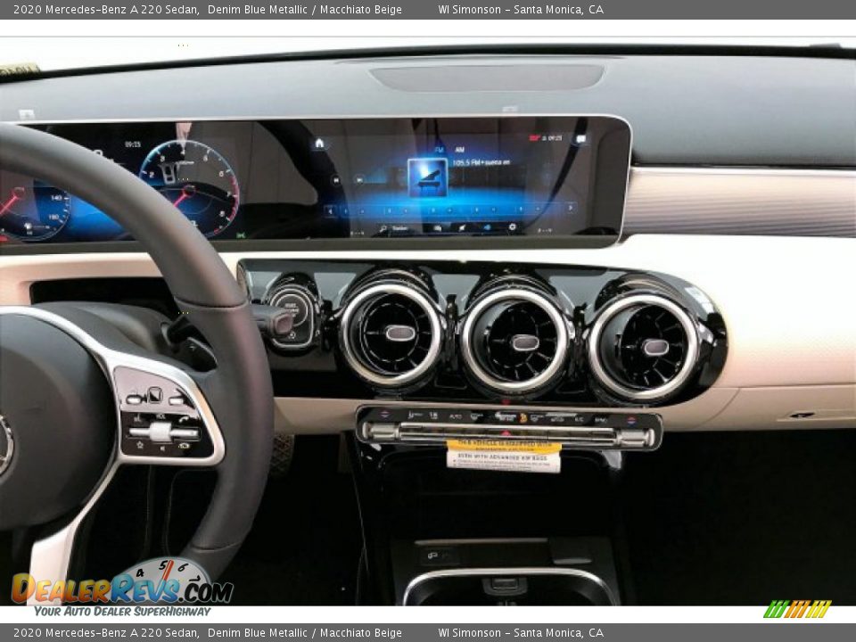 2020 Mercedes-Benz A 220 Sedan Denim Blue Metallic / Macchiato Beige Photo #6