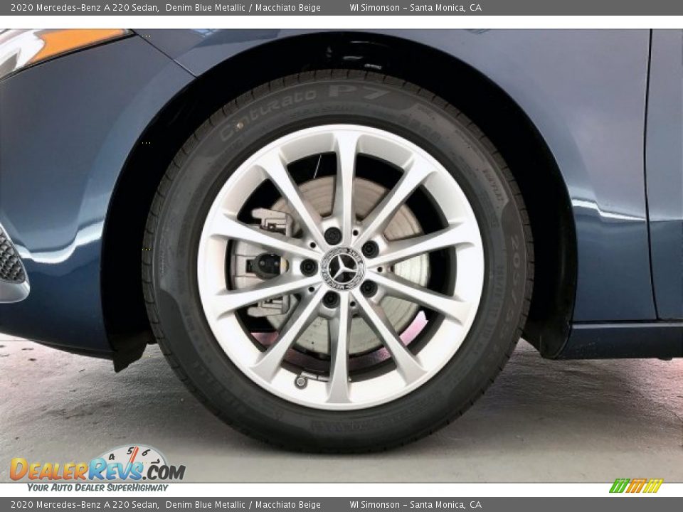 2020 Mercedes-Benz A 220 Sedan Denim Blue Metallic / Macchiato Beige Photo #9